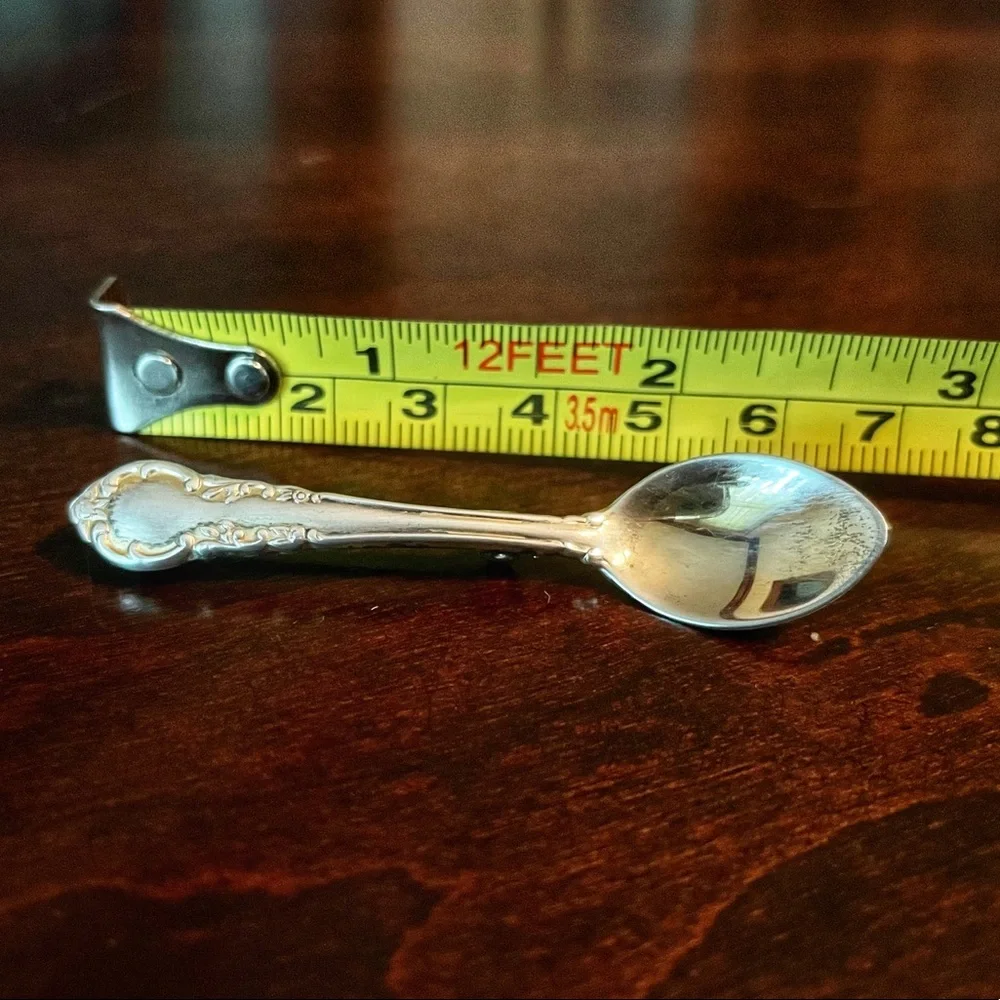 Sterling Silver Spoon Antique Brooch 2.75” Pin - Picture 4 of 4
